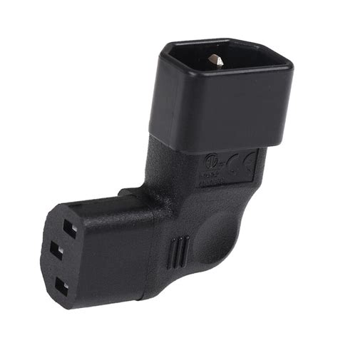 Купить Силовые кабели и разъемы Unbranded 90degree Left Angle Iec Adapter Plugiec 320 C14 To