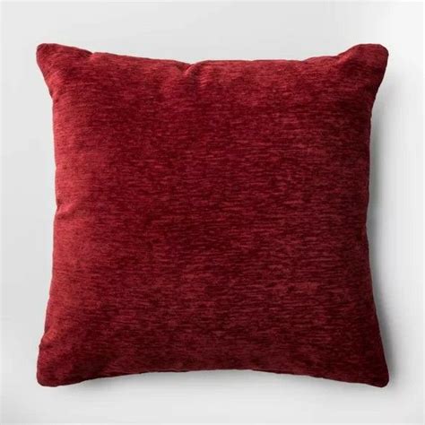 Red Throw Pillows Bedrooms Chenille Throw Pillows Chenille Fabric