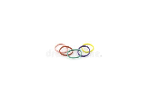 Multi Color Rubber Bands Stock Photo Image Of Bands 63123508