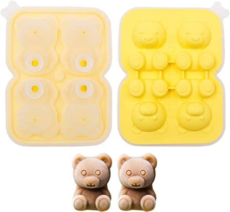 Bac a Glacons Forme de Ours en Silicone Bac à Glaçons aux Fruits DIY