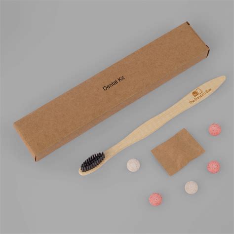 Bamboo Dental Kit For Hotels Hospital Airlines Wooden Toothbrush Kit