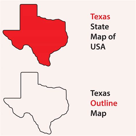 texas state map of usa 25851104 Vector Art at Vecteezy