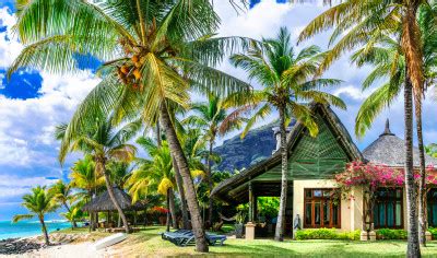 Bungalow In Tropical Paradise Mauritius Island Jigsaw Puzzle In Great