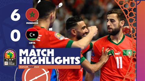 Afcon Futsal Morocco Libya Semi Finals Youtube