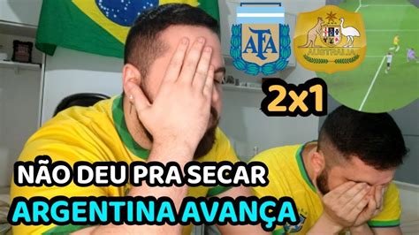 REACT MELHORES MOMENTOS ARGENTINA 2X1 AUSTRÁLIA NÃO DEU PRA SECAR