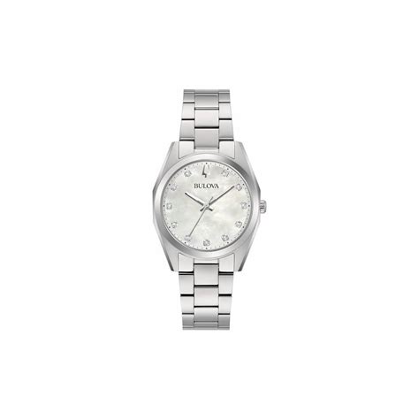 Bulova Surveyor Lady Stahluhr Mit Diamanten P