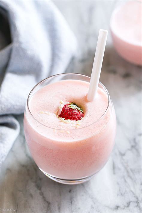 Dairy Free Strawberry Coconut Smoothie Recipe Dairy Free Smoothie