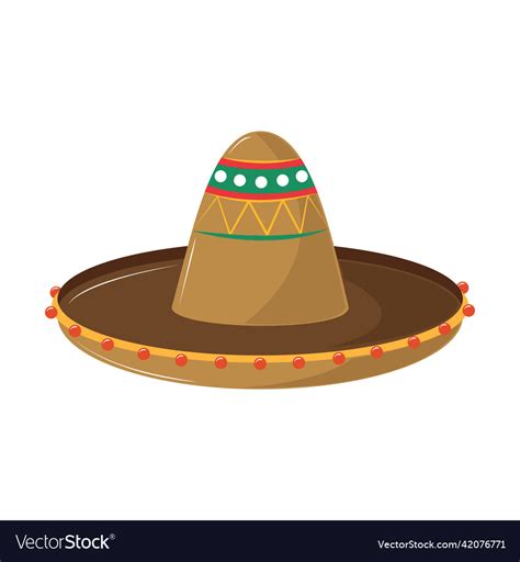 Mexican hat icon Royalty Free Vector Image - VectorStock