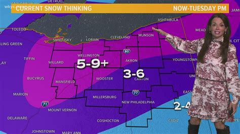 Winter Storm Warning Tracking Heavy Snow In Northeast Ohio Youtube