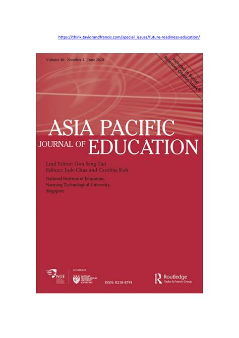 Pdf Asia Pacific Journal Of Education