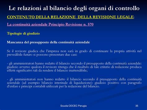 Scuola ODCEC Perugia LE RELAZIONI AL BILANCIO DEGLI Ppt Scaricare