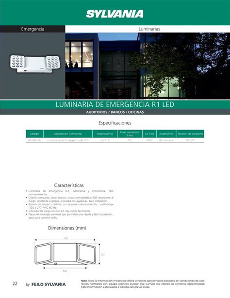 Pdf Luminaria De Emergencia R Led Sylvania Ec C Digo