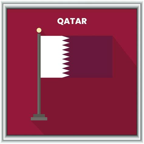 QATAR National Flag 25882665 Vector Art at Vecteezy