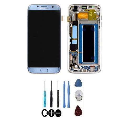 Original Ecran Display LCD Complet Bleu Pour Samsung S7 Edge G935F