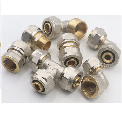 ISO9001 Certified Brass Female Straight Compression Fitting For Pex Al