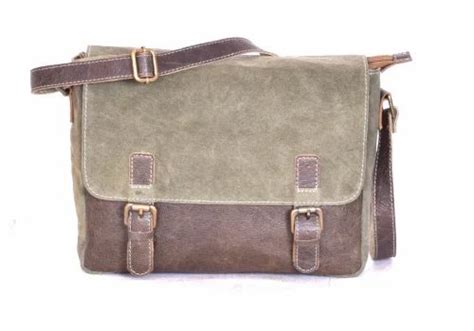 same as image Embroidery Leather Canvas Laptop Bags, For Personal Use at Rs 1800 in Jaipur