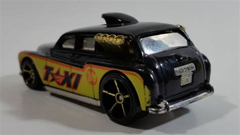 2009 Hot Wheels Hw City Works Cockney Cab Ii Taxi Black Die Cast Toy C Treasure Valley