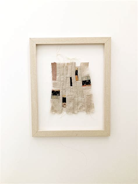 Textile Wall Art FRAMED Textile Wall Hanging Fabric Wall Art Abstract ...