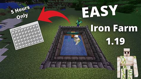 Minecraft Iron Farm Schematic Minecraft Iron Farm Tutor