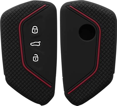 Kwmobile Car Key Cover Compatible With Vw Golf 8 3 Button