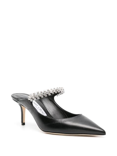 Jimmy Choo Bing Mm Crystal Embellished Mules Farfetch