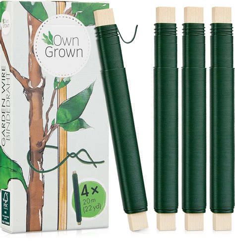 Amazon Owngrown Green Garden Wire X Ft Florist Wire Green