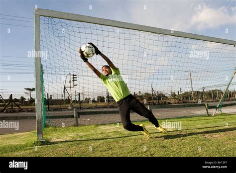 Goal keeper training at Old Mutual Football Academy, Cape Town, South ...