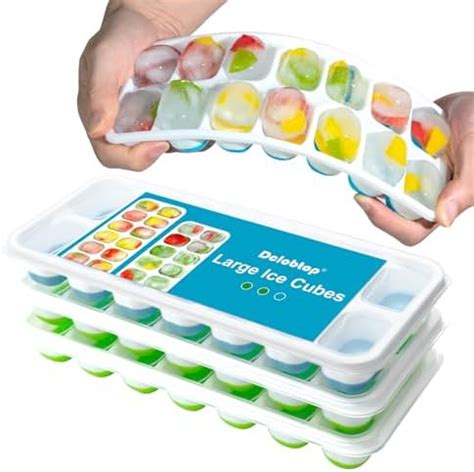 Amazon Select4U Ice Cube Tray With Lids BPA Free 4 Pack 56 Ice