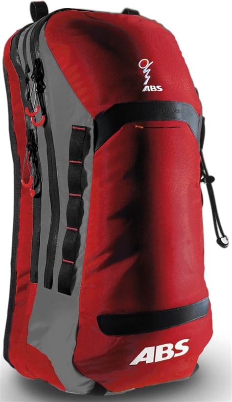 ABS Vario Zip On Pack Avalanche Airbag System 15L Red Grey