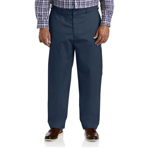 Oak Hill By Dxl Men S Big And Tall Straight Fit Tech Pants Blue Nights 44 X 28