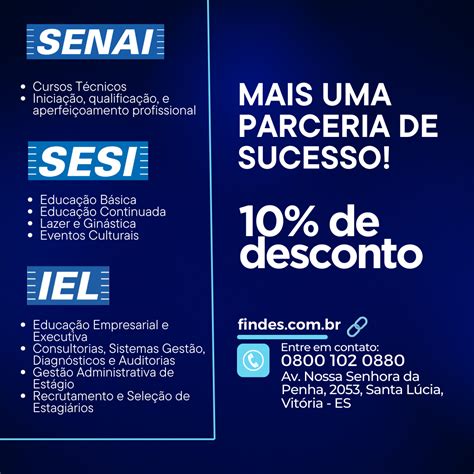 Assejufes Mais Uma Parceria De Sucesso Senai Sesi Iel