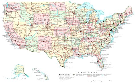 Printable Map Of the United States Highways Elegant Map Usa States ...