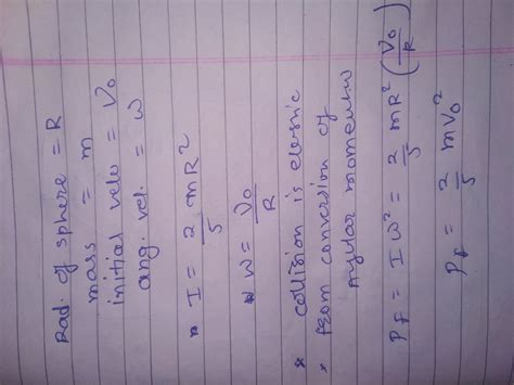 System of Particles and Rotational Motion 8. A solid sphere of radius ...