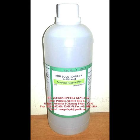 Jual Potassium Hydroxide Solution 01n In Ethanol Oleh Pt Anugrah