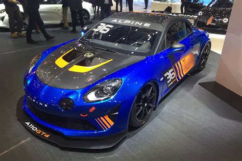 Alpine Reveals New A110 Gt4 Race Car At Geneva Motor Show Evo