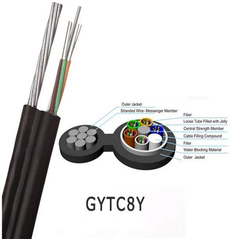 Customized Length Optic Fibre Drop Cables Ftth Figure 144 Cores