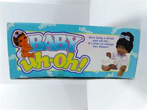 Vintage Rare Hasbro 1989 Baby Uh Oh Drink Baby Doll Original Box Potty