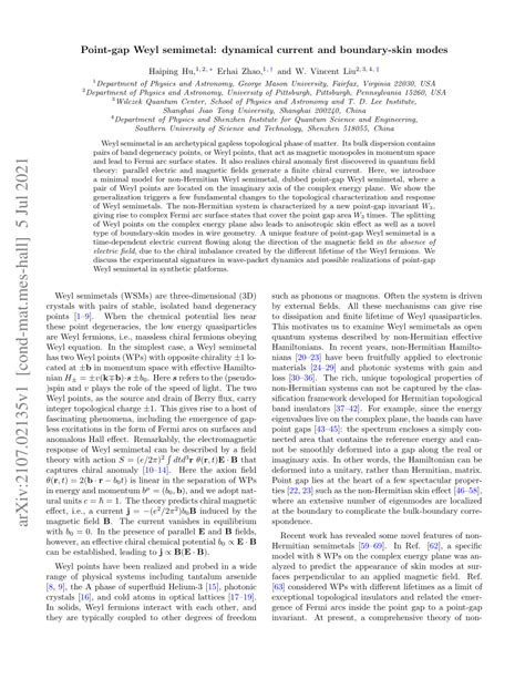 PDF Point Gap Weyl Semimetal Dynamical Current And Boundary Skin Modes