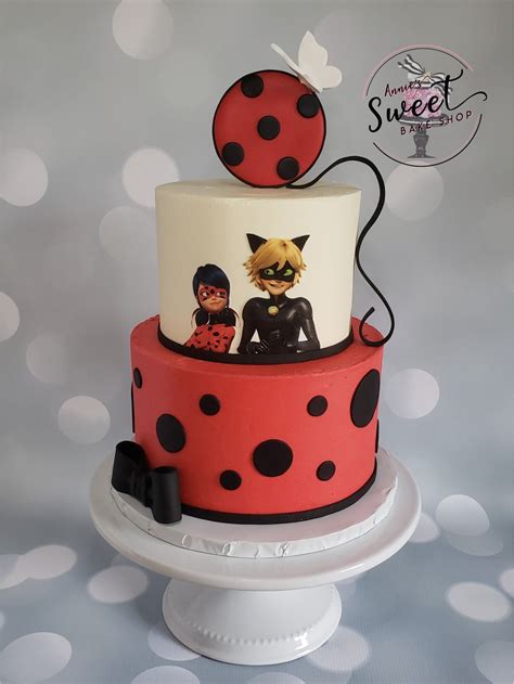 Miraculous Ladybug Themed Cake Ladybug Cake Lady Bug Birthday Cake