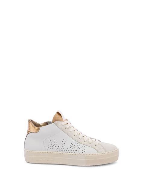 P Thea Mid Top Sneaker In Natural Lyst