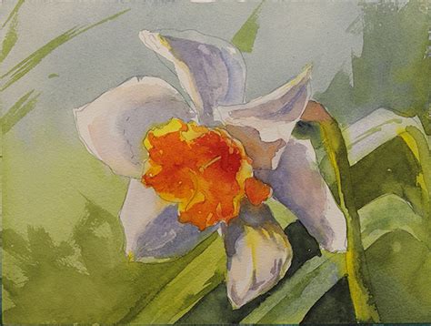 How to Paint a Daffodil in Watercolor - Kris DeBruine Studio