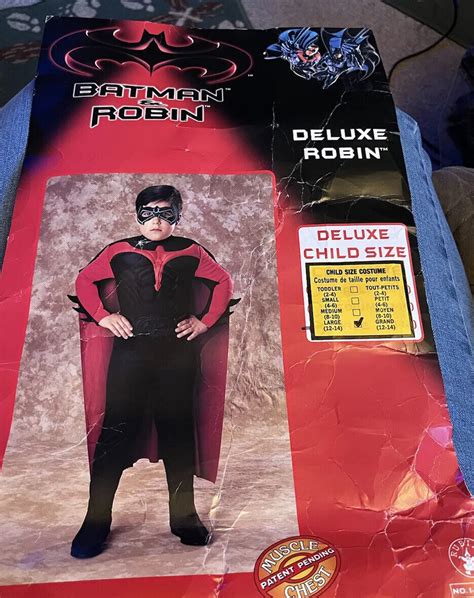 BATMAN & ROBIN DELUXE ROBIN COSTUME 1997 No Mask… - Gem