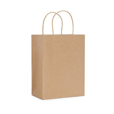 Custom Print Foldable Grocery Shopping Bag Brown Kraft Paper Bags With