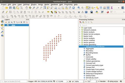 Qgis Adding An X And Y Coordinate To Point Data Using Processing Tools