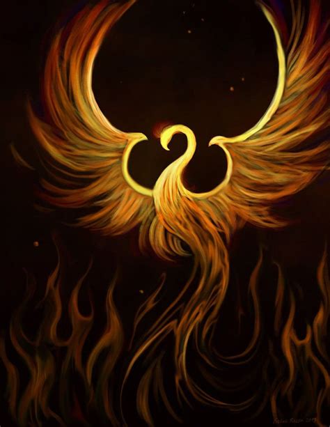 Phoenix artwork, Phoenix bird art, Phoenix painting