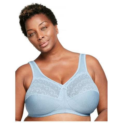 Glamorise Full Figure Plus Size Magiclift Moisture Control Bra Wirefree