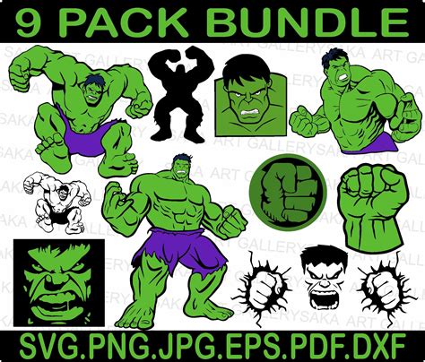 Hulk Svg Superhero Svg High Quality Layered Files Svg Files For