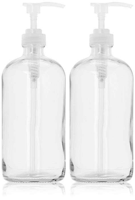 Amazon 32 Ounce Large Clear Glass Boston Round Bottles W Natural