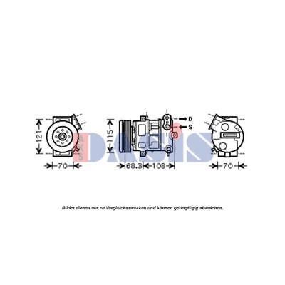 Aks Dasis Kompressor Klimaanlage Passend F R Opel Corsa D Van N