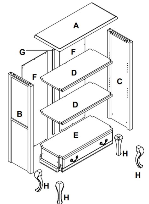 Dodrawing Cad Of Furniture Assembly Instruction By Mihhiu242 Fiverr